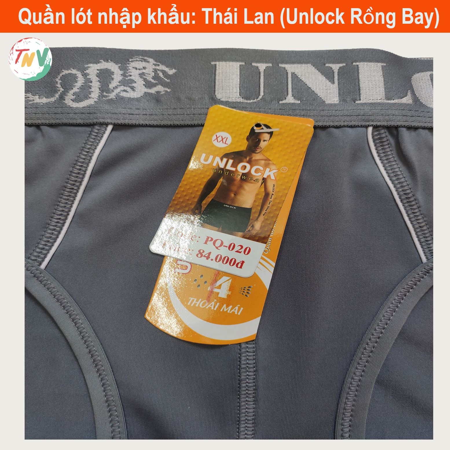 Combo 5 quần lót Nam Thái Lan (Unlock Rồng Bay may mắn)