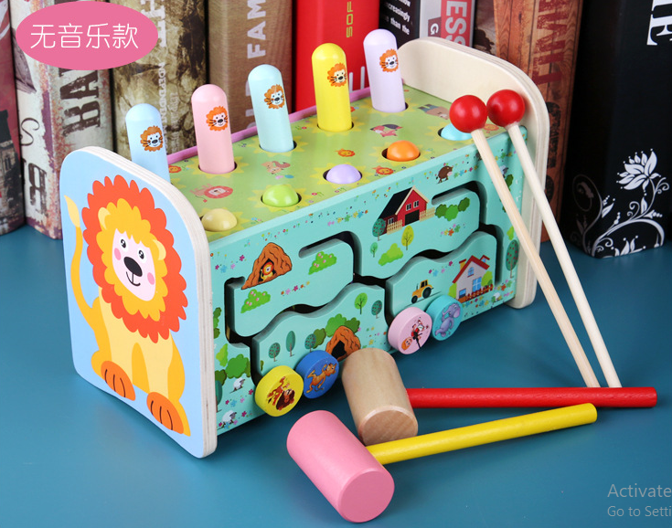 Đồ chơi đập chuột hình sư tử 3 in 1 vui nhộn cho bé - Đồ chơi thông minh trẻ em