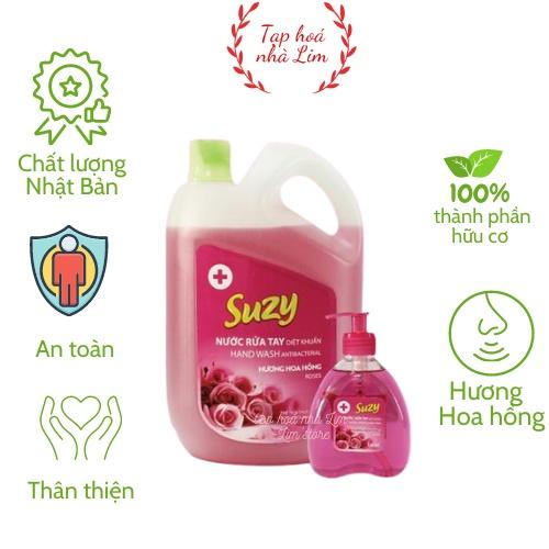 Nước rửa tay DIỆT KHUẨN SUZY 4L - thành phần HỮU CƠ, chất lượng NHẬT BẢN