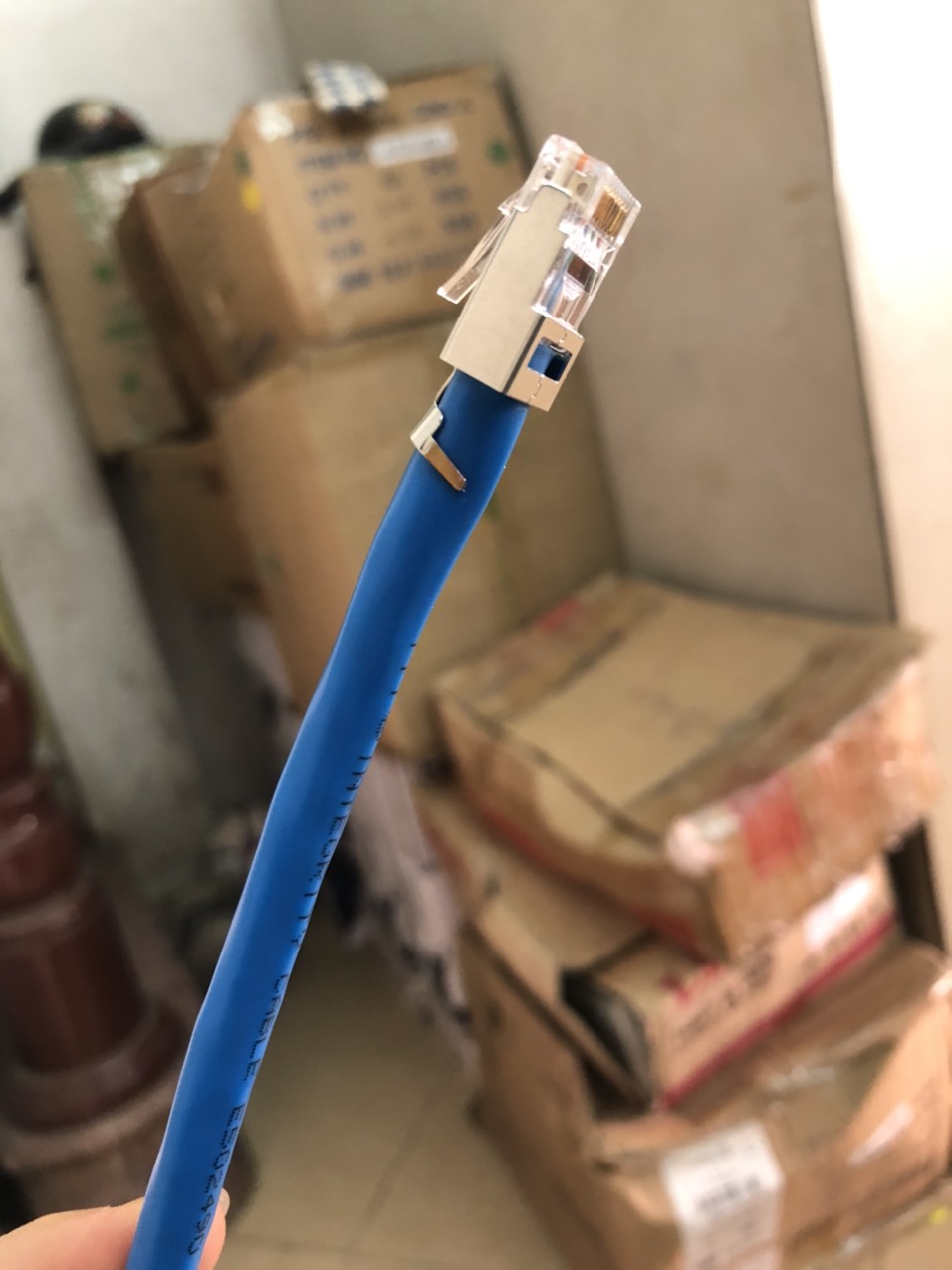 Đầu bấm hạt mạng Cat6A Cat7 SINOAMIGO kèm đầu chụp hàng nhập khẩu