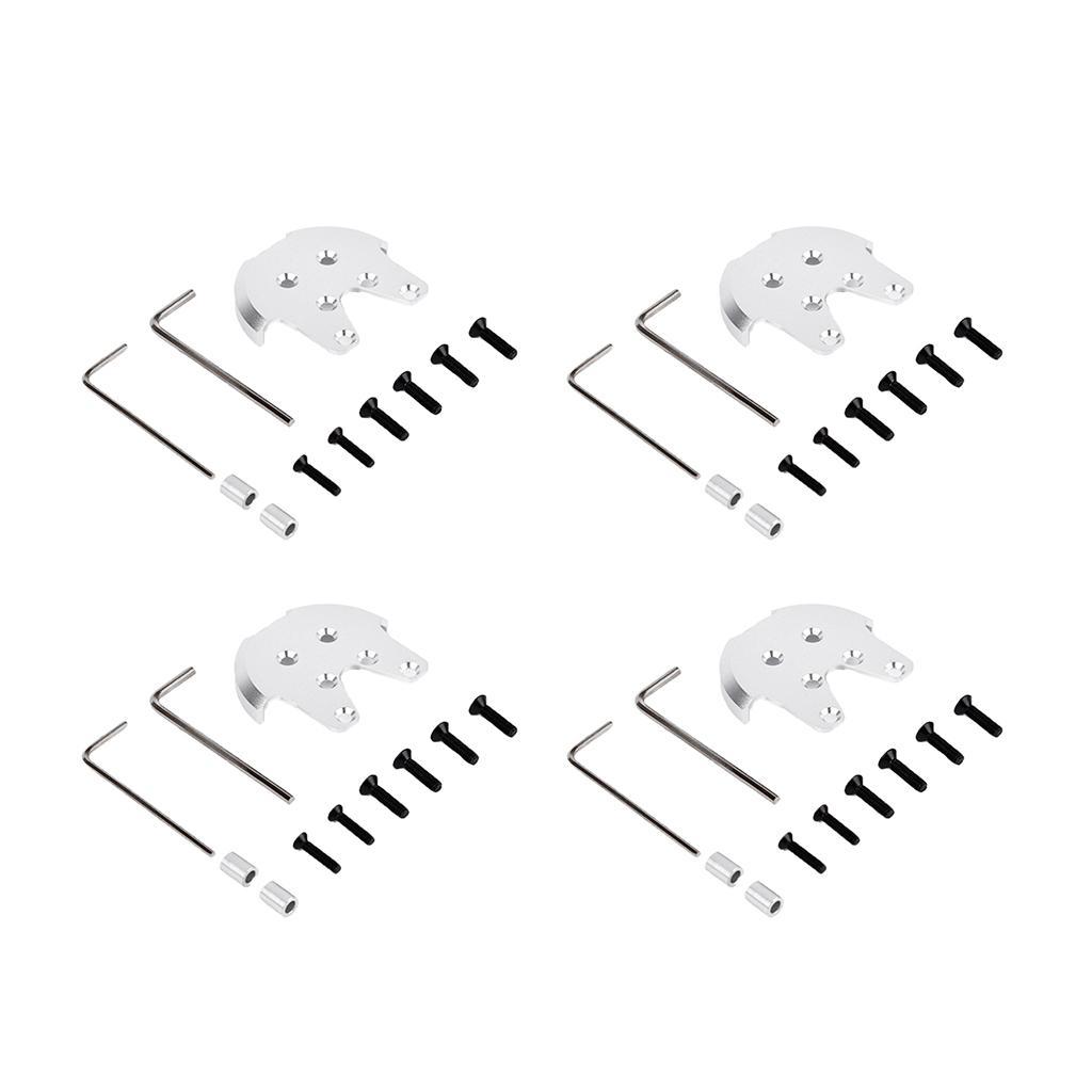 4 Packs Motor Seat Crack Protection RC Airplane Parts Aluminum Alloy,