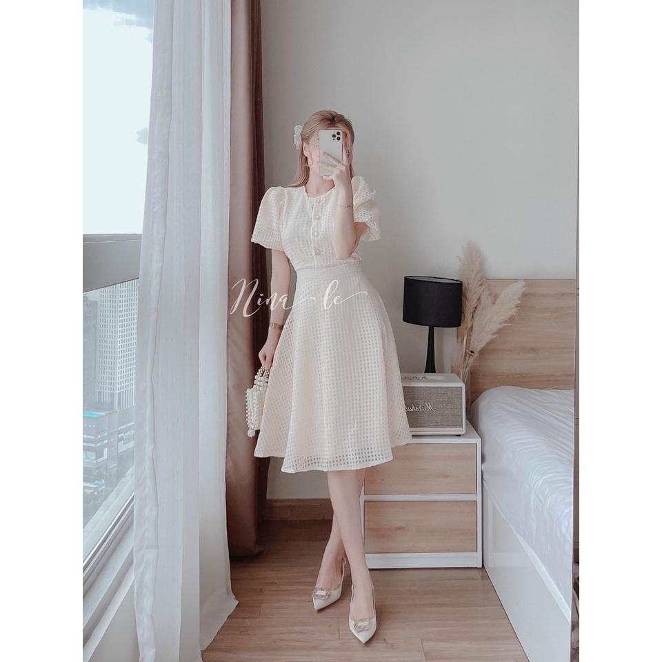 Set bộ đồ nữ áo croptop mix chân váy dài tiểu thư sang chảnh thích hợp với các nàng đi chơi, dạo phố hoặc dự tiệc