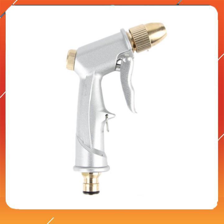 Vòi Xịt️Evoucher Bộ dây vòi xịt nước rửa xe, tưới cây , tăng áp 3 lần, loại 20m 206701 đầu đồng,cút,nối đen+ đai