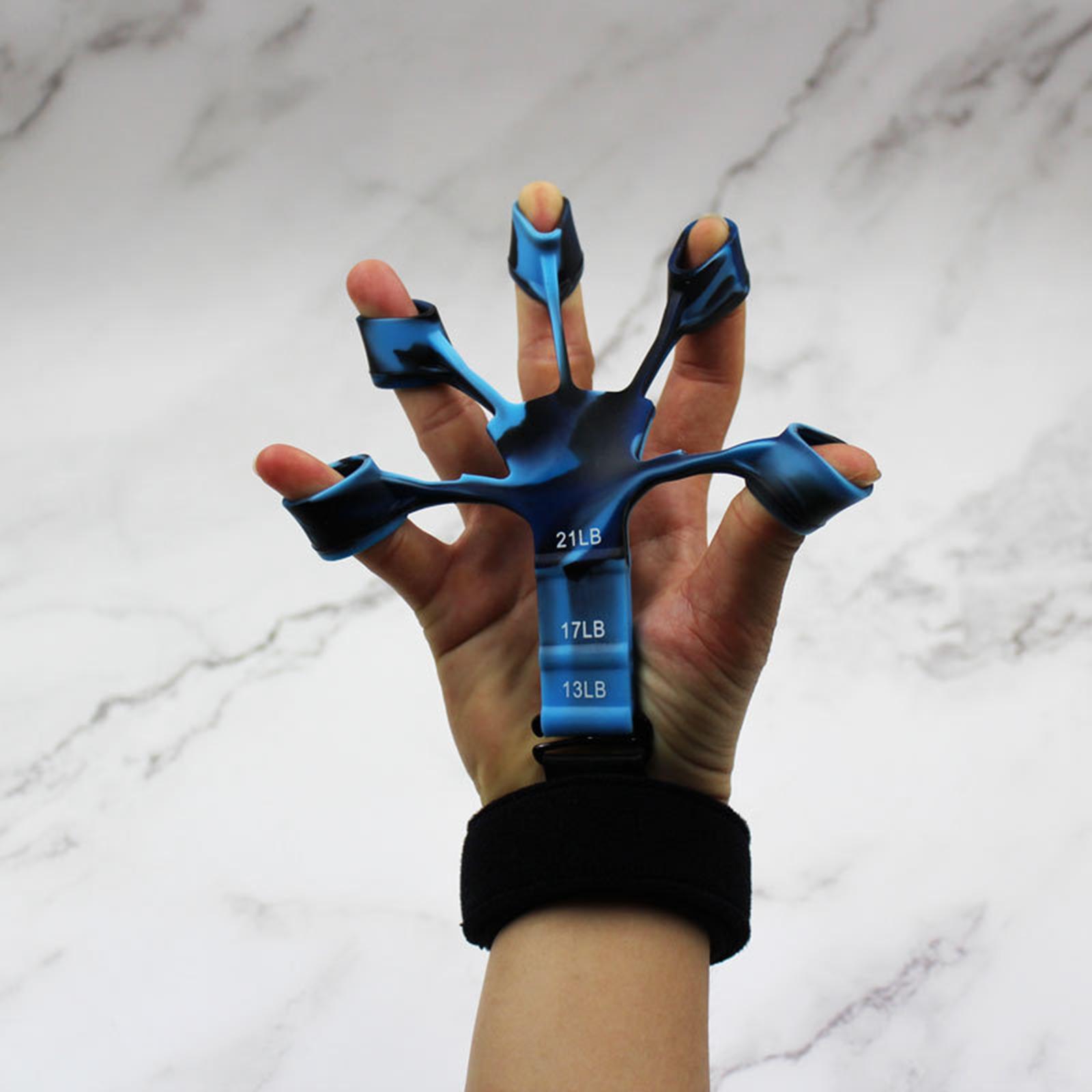 Hand Grip Strengthener Gym Finger Resistance Band Finger Exerciser Stretcher