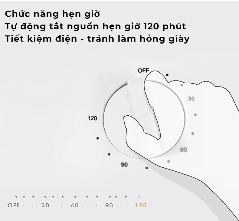 Máy sấy giày khử mùi hiệu quả, tích hợp bộ tự ổn định nhiệt độ- K1494