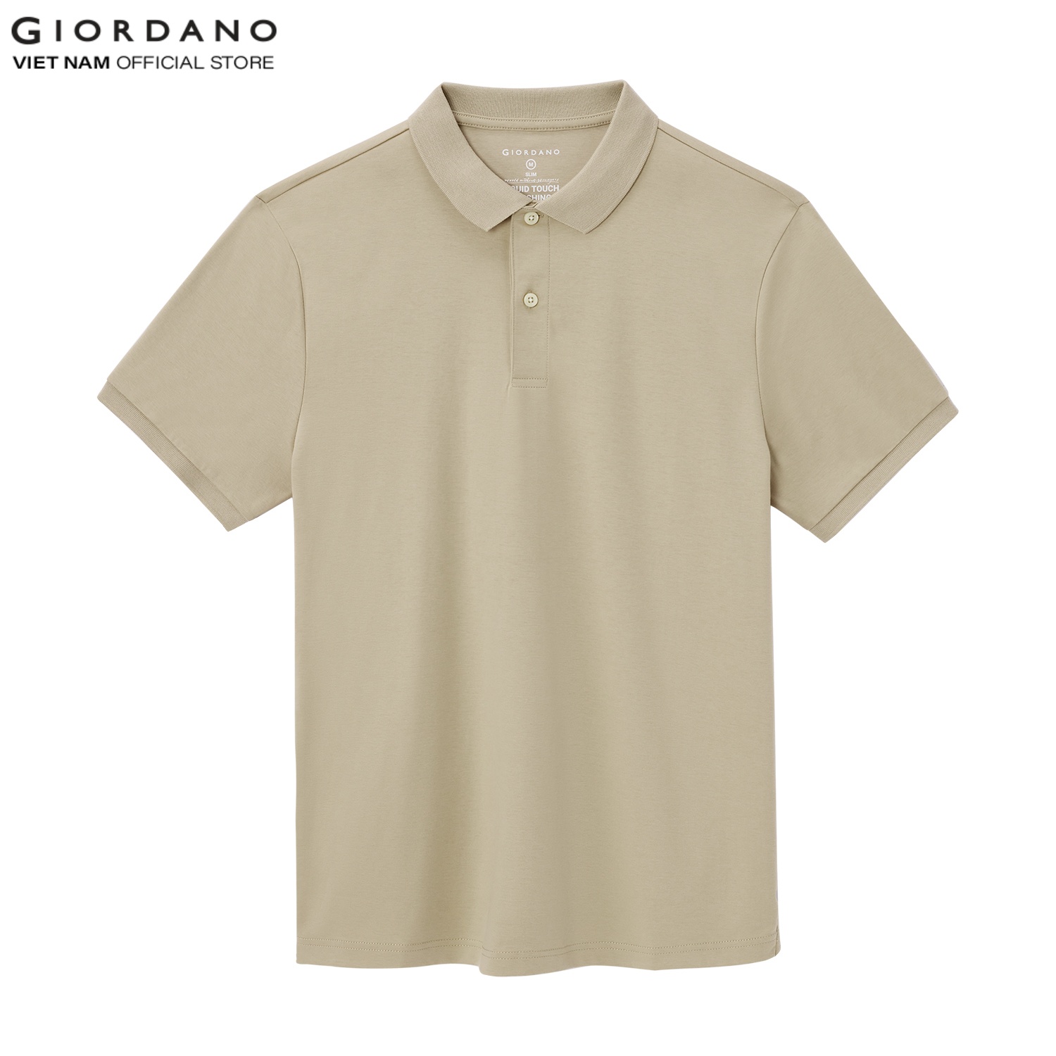 Áo Polo Nam Trơn Ngắn Tay Liquid Touch Polo Giordano 01012291