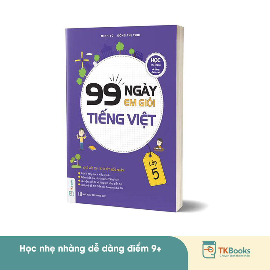 Combo 99 Ngày Em Giỏi Toán - Tiếng Việt - Tiếng Anh Lớp 5