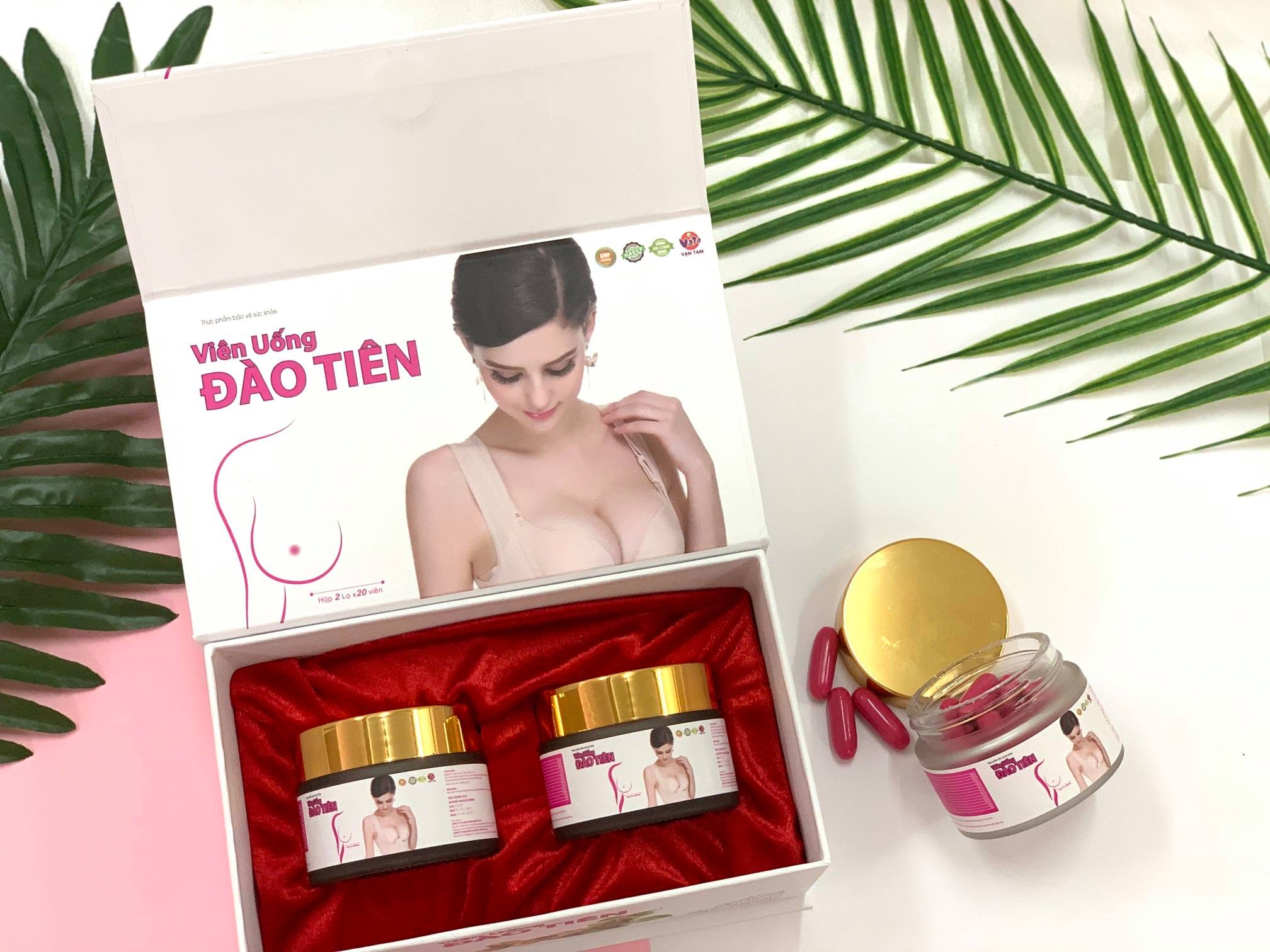Viên Uống Hỗ Trợ Làm Săn Chắc Giảm Chảy Xệ Và Tăng Kích Thước Vòng Một Ngực Đào Tiên Giúp Điều Hòa Kinh Nguyệt Tăng Cường Nội Tiết Tố Nữ