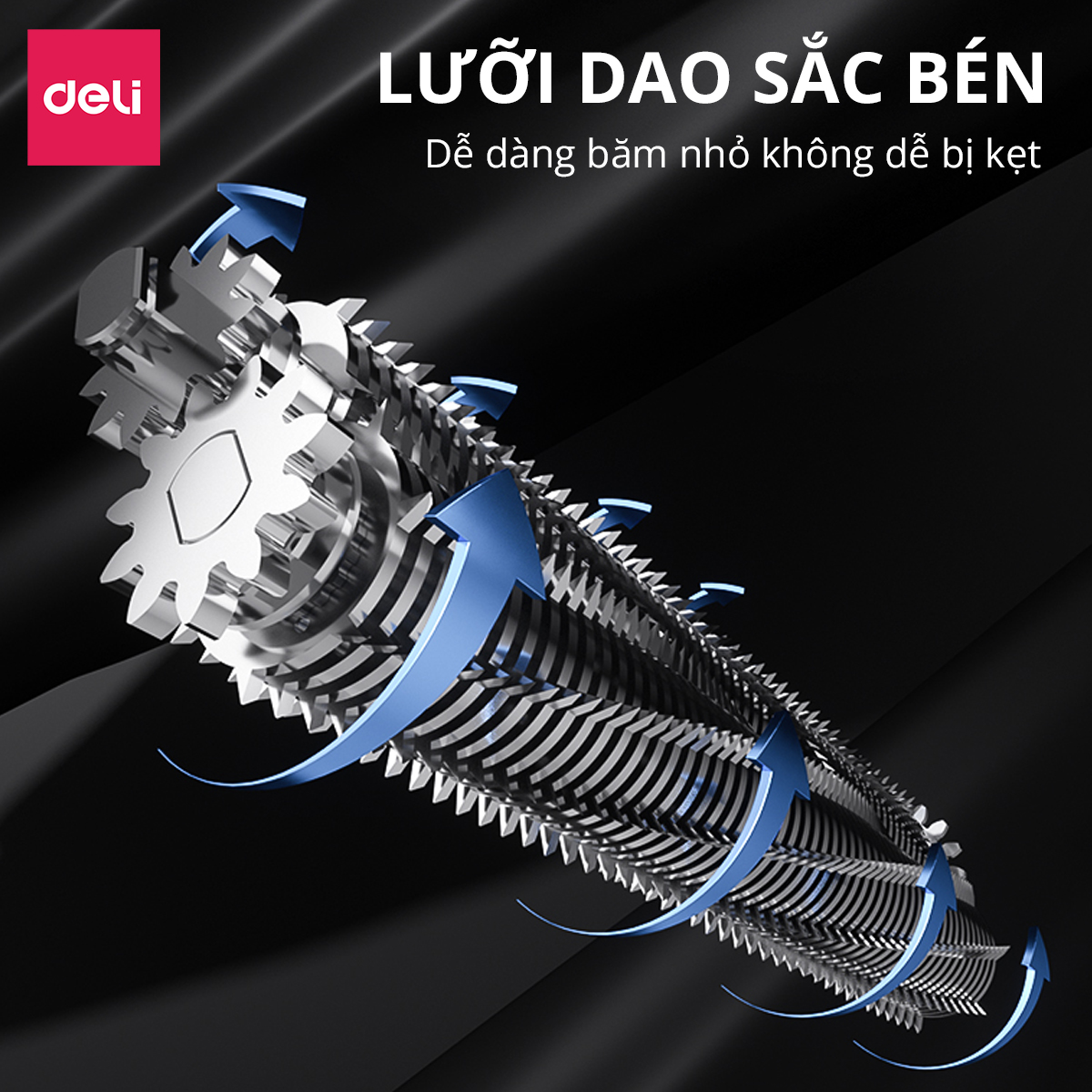 Máy Hủy Tài Liệu 23L Cao Cấp Deli - Máy Huỷ Giấy 23 Lít Phù Hợp Cho Bảo Mật Giấy Tờ Trong Doanh Nghiệp, Văn Phòng, Nhà Trường - Hàng Chính Hãng - ET053