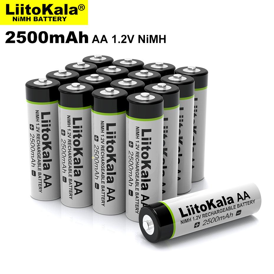 4-50 CHIẾC Pin Sạc Liitokala 1.2V AA 2500mAh Ni-MH Cho Súng Đo Nhiệt Độ Chuột Đồ Chơi Điều Khiển Từ Xa pin Màu sắc: 1.2V AA 8 CHIẾC