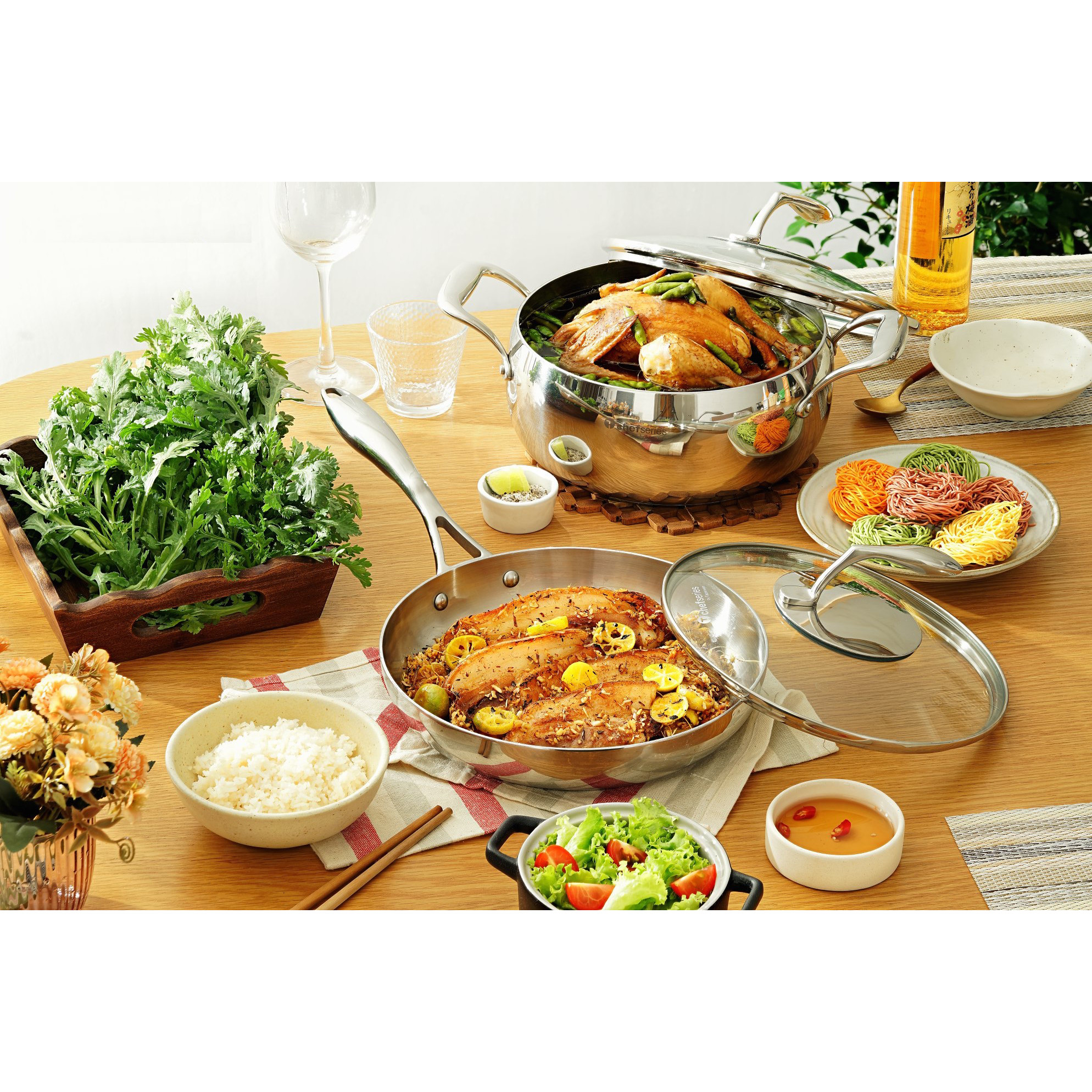 Bộ Đôi Nồi Chảo T Chef Series Perfect Set