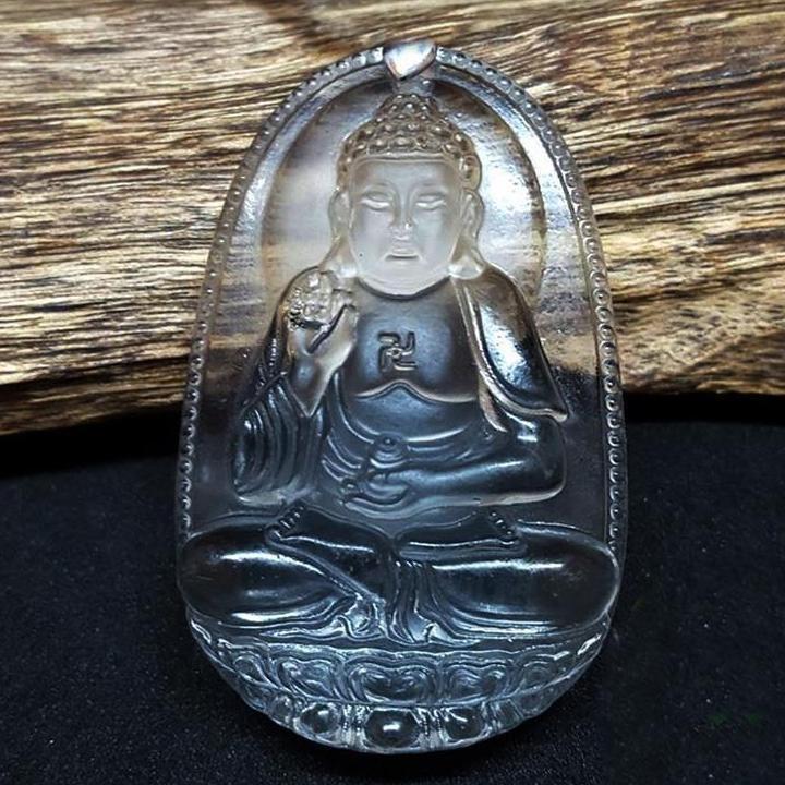 Mặt dây nam Bạc Quang Thản khắc ngài ADIDA móc bạc đơn giản, có nhiều màu để lựa chọn.