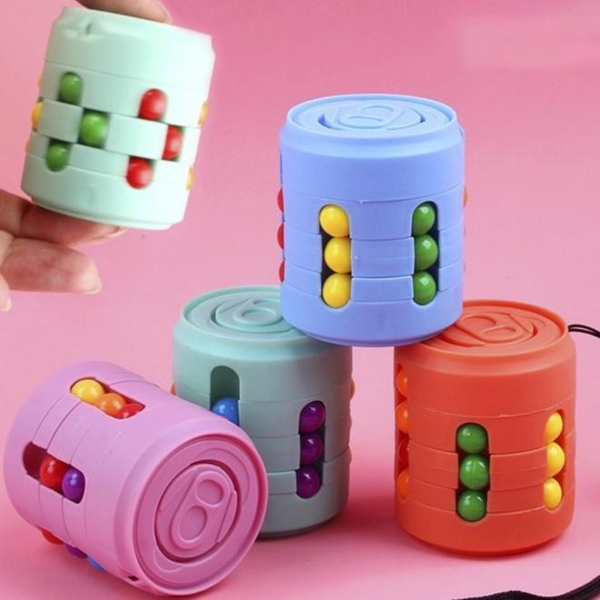 Rubik Spinner Bi Lon Nước Ngọt, Rubik Biến Thể Con Quay Hình Hạt Đậu Ma Thuật Cho Bé, Rubic Magic Bean Đẹp Mắt, Xoay Trơ
