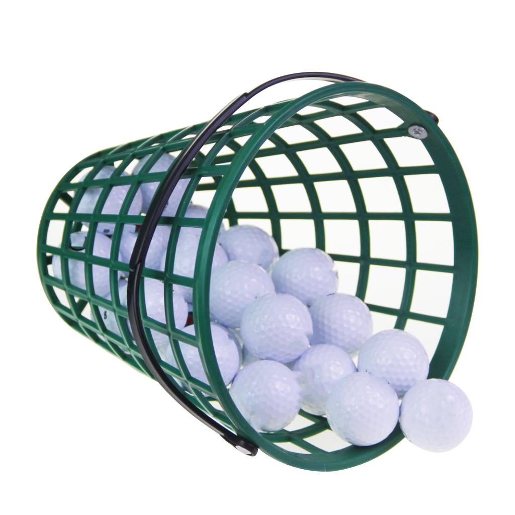 Outdoor Golf Ball Basket Container Golfball Bucket Hold Up to 75 Balls