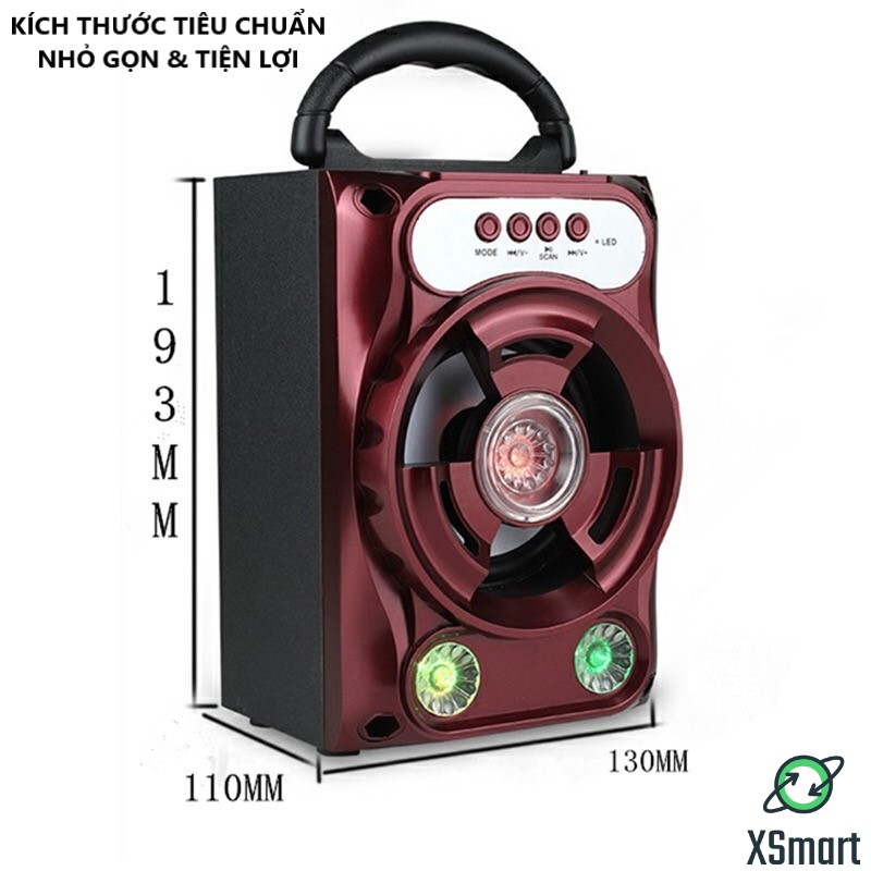 Loa Bluetooth Không Dây XSmart GS13 Pro Xách Tay Loại 1 Âm Thanh Hay Siêu Trầm, Led Nháy Theo Nhạc, Super Bass Nghe EDM, REMIX - Hàng Chính Hãng