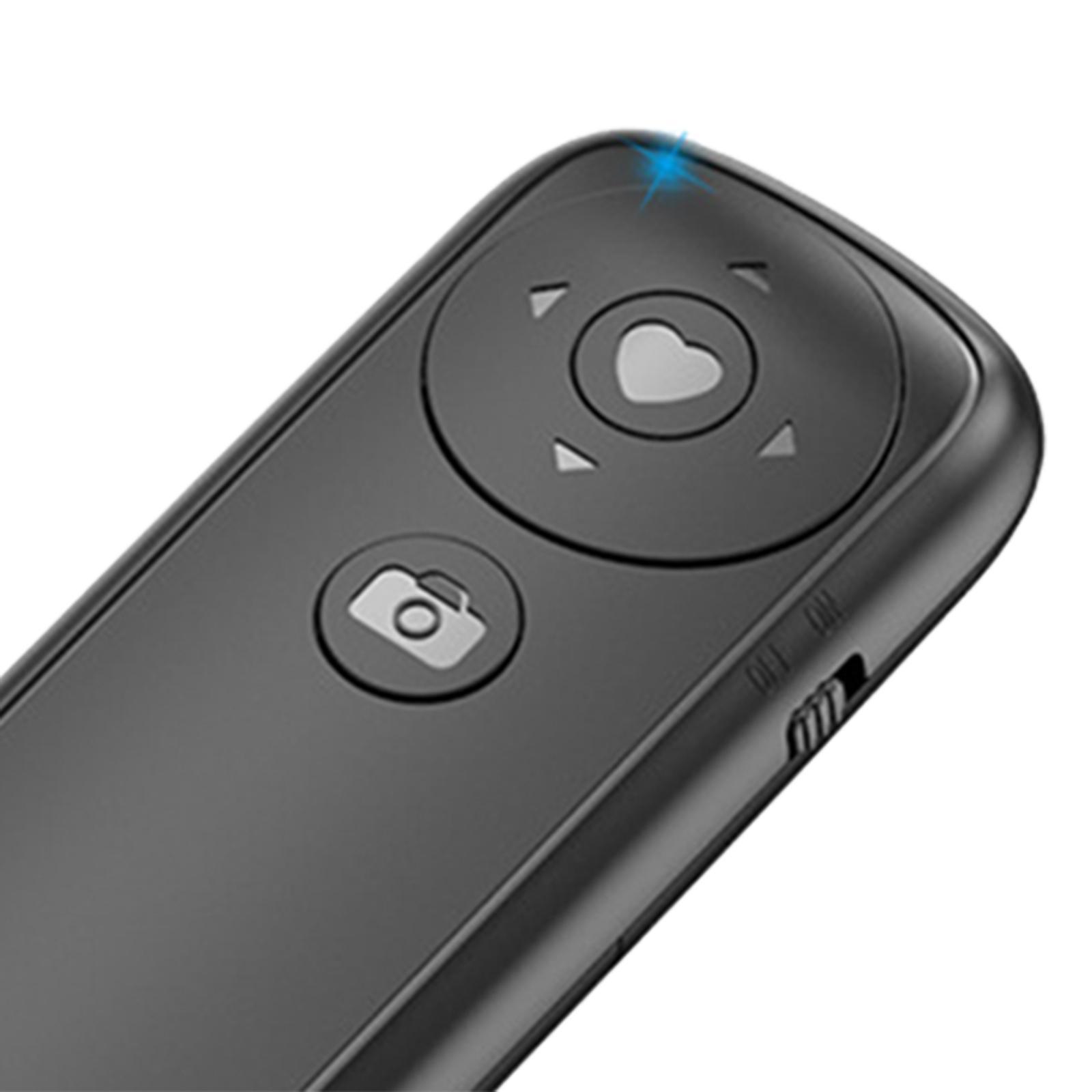 Bluetooth Shutter Remote Control Selfie Button Clicker for Most Smartphones