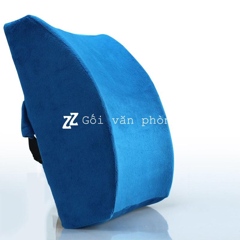 Gối Tựa Lưng Ghế Văn Phòng, Ô Tô Cao Su Non, Chống Đau Mỏi Lưng, Đau Cột Sống ZURI PILLOW - GTL01