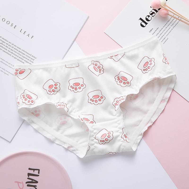 Set 5 quần lót cotton kháng khuẩn nữ họa tiết dễ thương QLN40