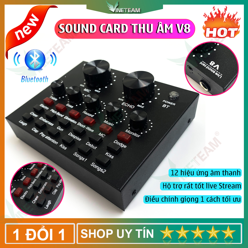 Sound Card V8 có AutonTone Chất Lượng Cao