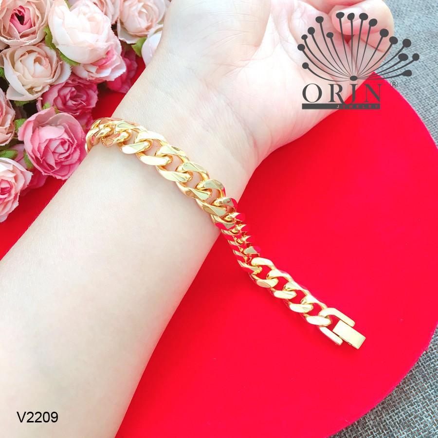  Vòng tay nam nữ, lắc tay nam nữ bền màu thiết kế cao cấp Orin V2209 Lgod