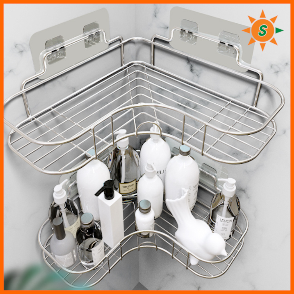 Kệ dán góc tường bằng inox
