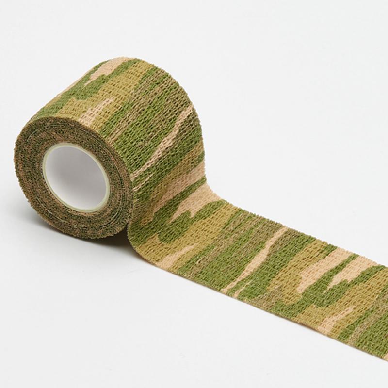 Camouflage Elastic Wrap Tape Hunt Disguise Elastoplast Self Adhesive Sports Protector Knee Finger Ankle Athletic Bandage