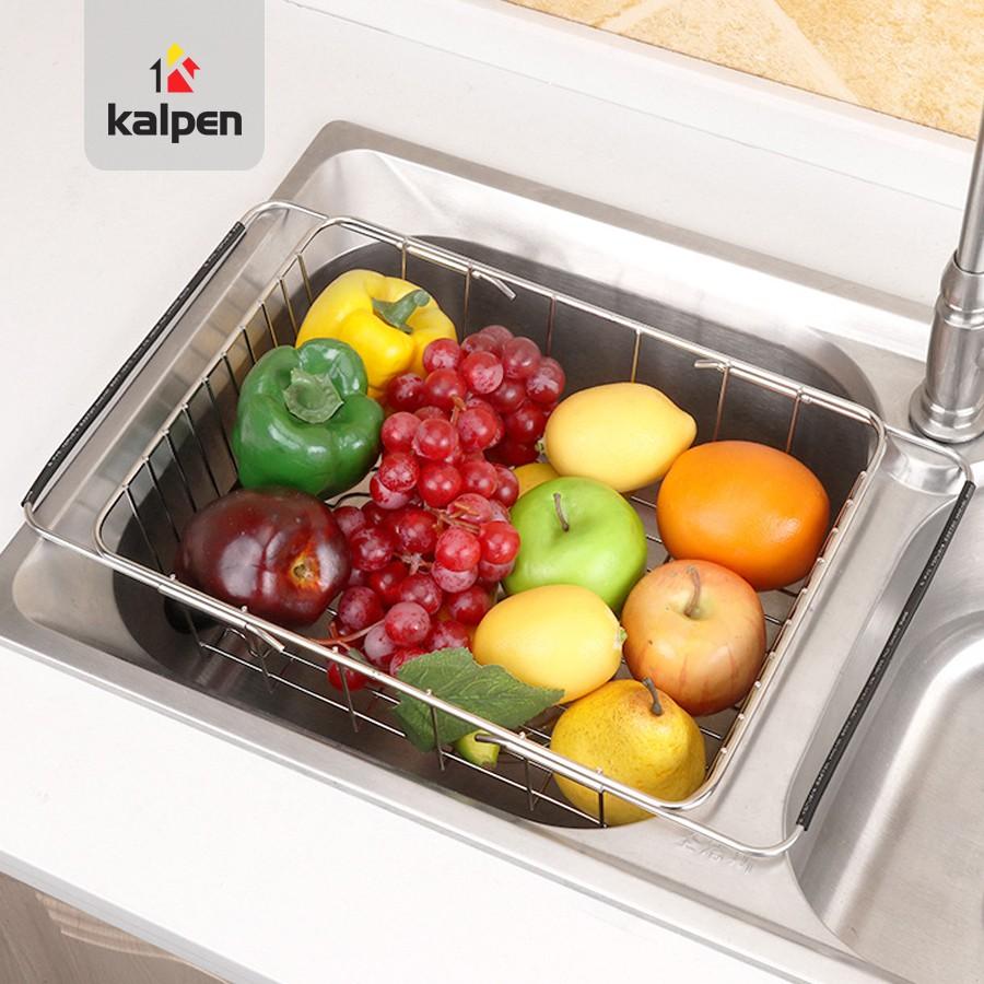 Rổ Gác Bồn INOX 304 Cao Cấp Có Thể Co Rút Điều Chỉnh Độ Dài Thông MinhKBRK33 Hàng Chính Hãng KALPEN-GIA DỤNG ĐỨC