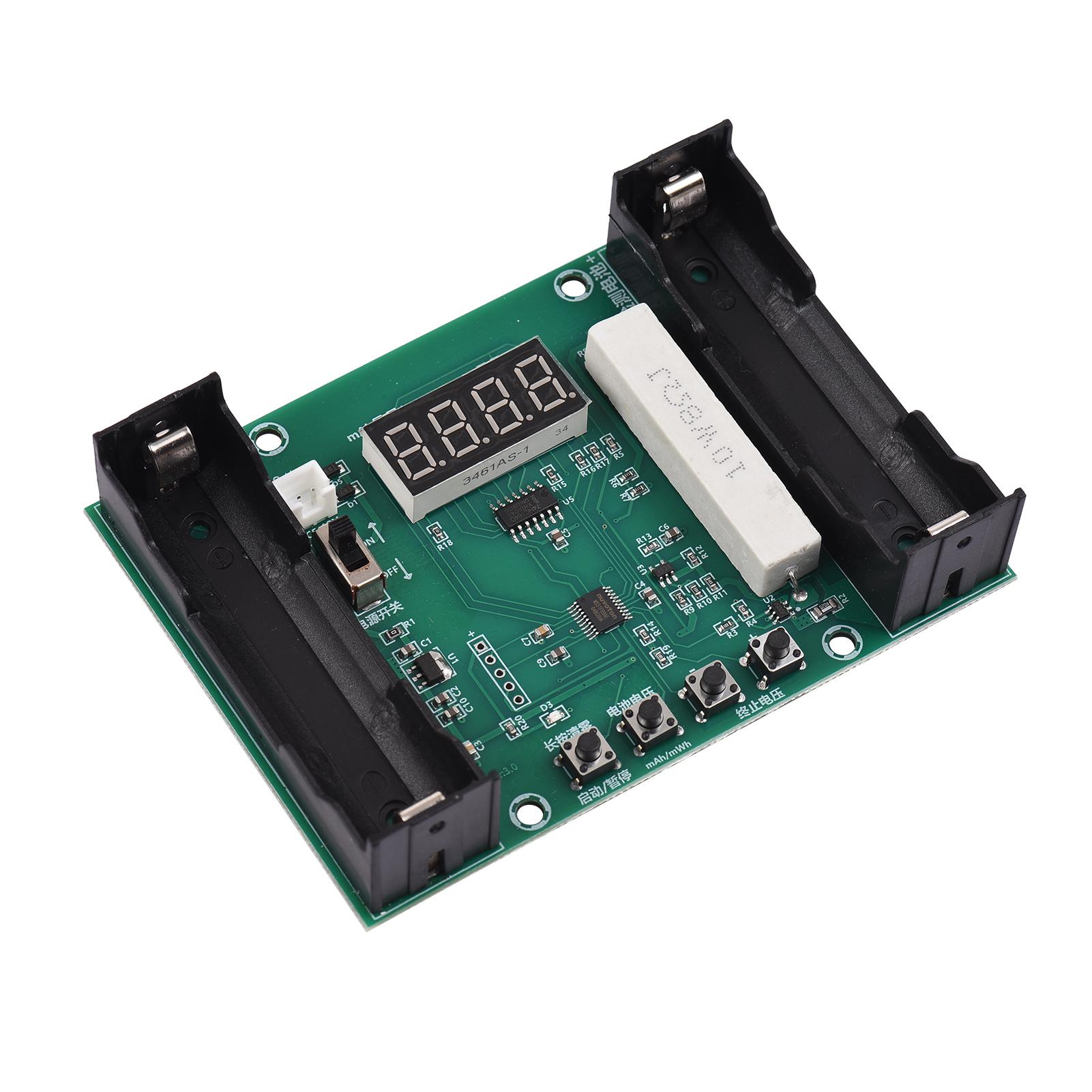 Lithium Battery Real Capacity Tester Module Battery Capacity Meter Discharge Tester Analyzer DC5-12V Digital Battery Testing PCB Module