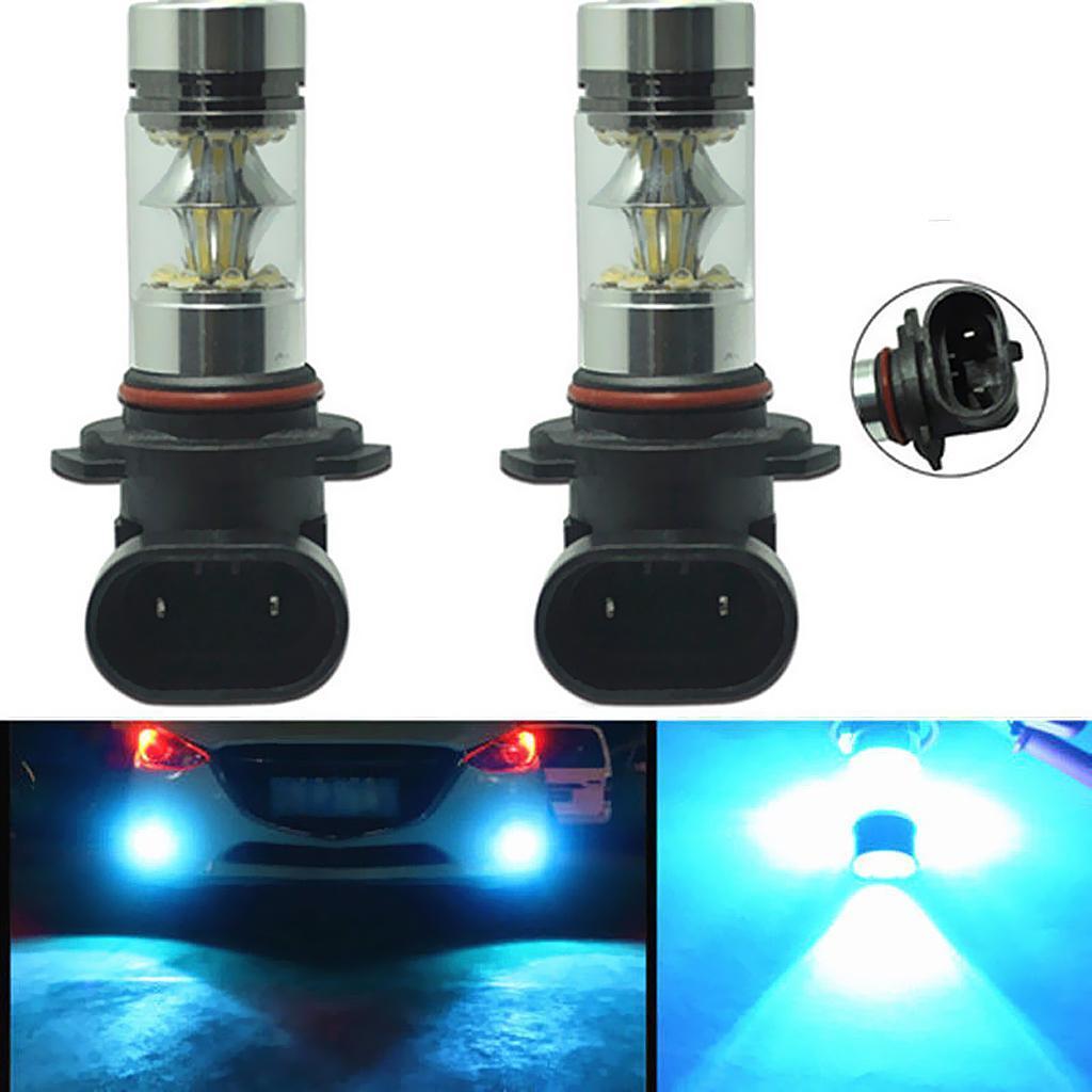 2pcs Ice Blue 100W Head Light Lamp LED Bulbs Quick Response