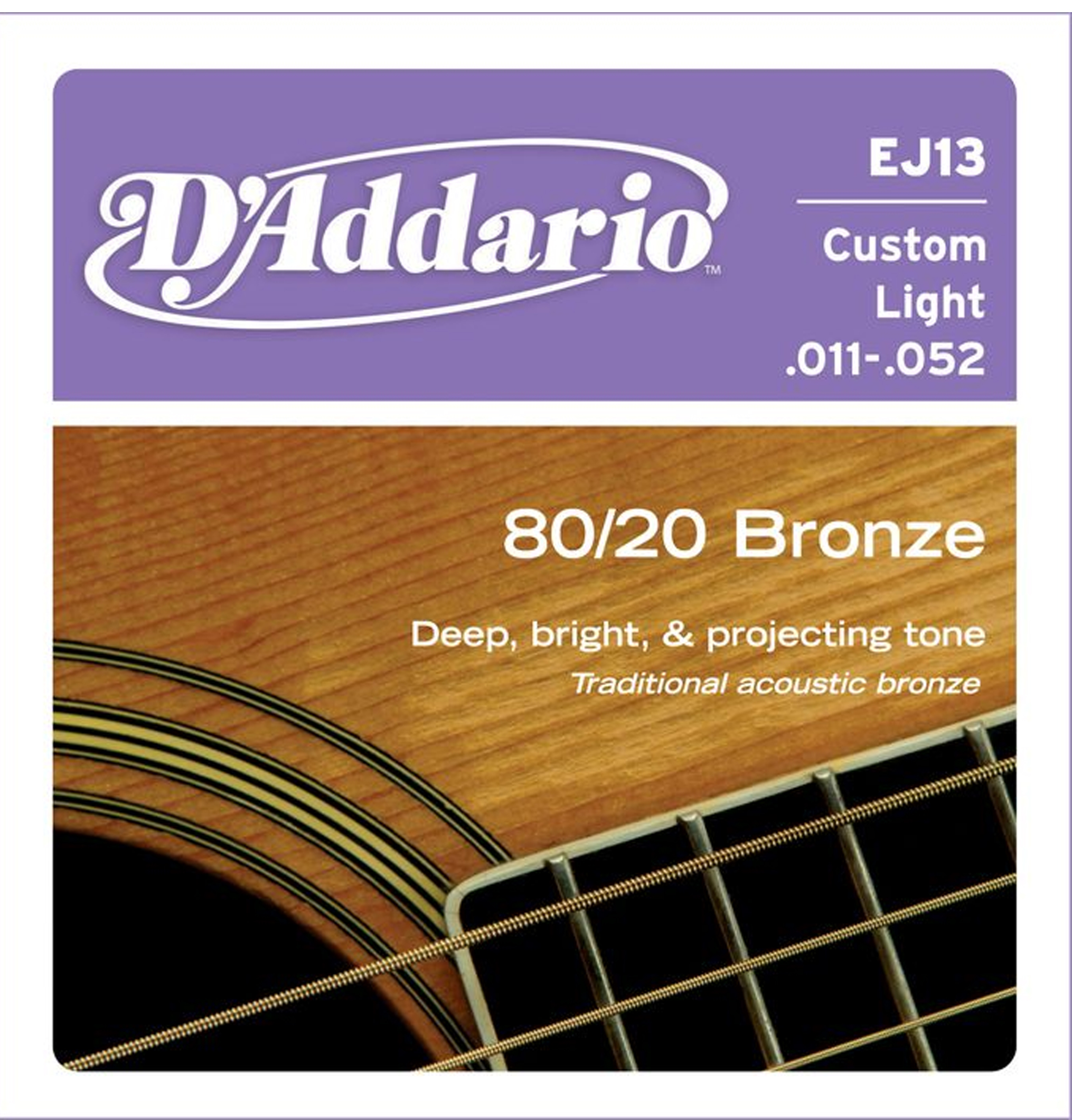 DÂY GUITAR D'ADDARIO  80/20 ACOUSTIC 11-52 EJ13 -Việt Thương Music