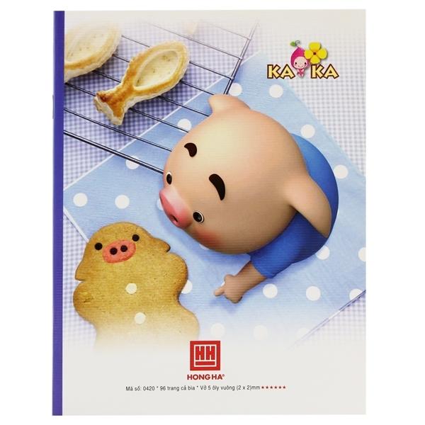 Combo 5 Vở Class Friendly Animal - 5 Ô Ly 96 Trang ĐL 100g/m2 - Hồng Hà 0420 (Mẫu Màu Giao Ngẫu Nhiên)