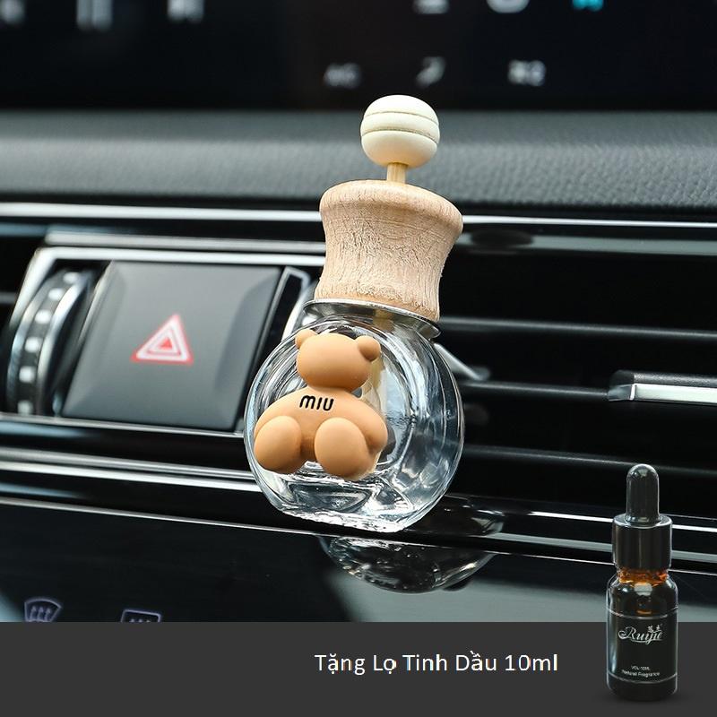 Lọ đựng nước hoa kẹp cửa gió điều hòa dễ thương trên xe Ô tô