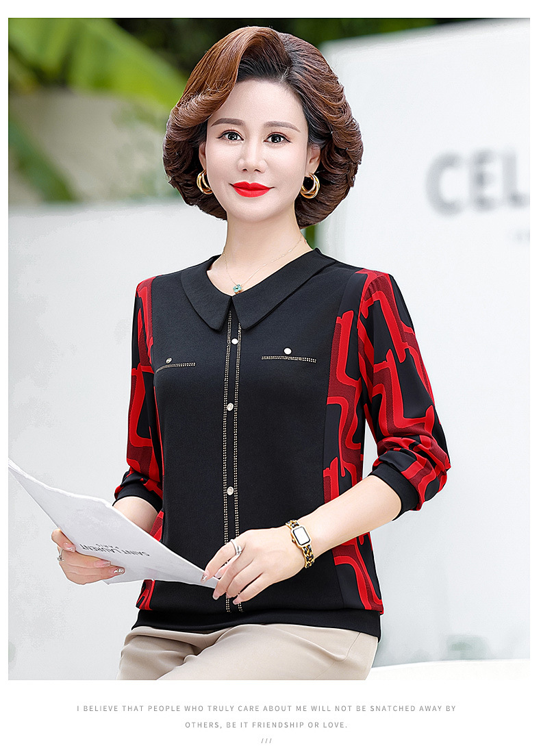 Áo Sơ Mi Xuân Hè Lịch Sự Phụ Nữ Trung Niên SM89 - Hàng Quảng Châu Cao Cấp