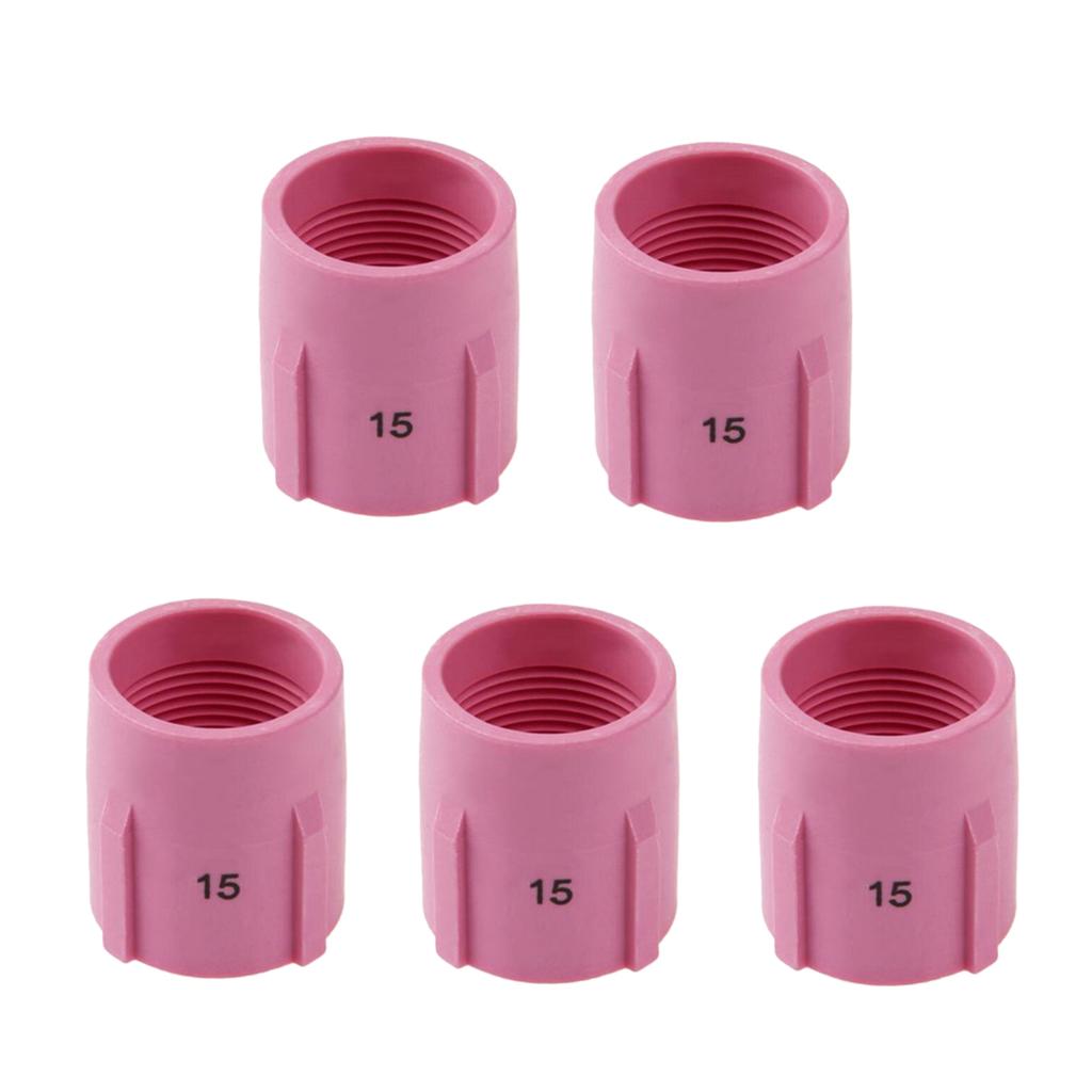 Lot 5 TIG KIT Alumina Ceramic Nozzle Gas Lens Collet fit TIG Welding Torch