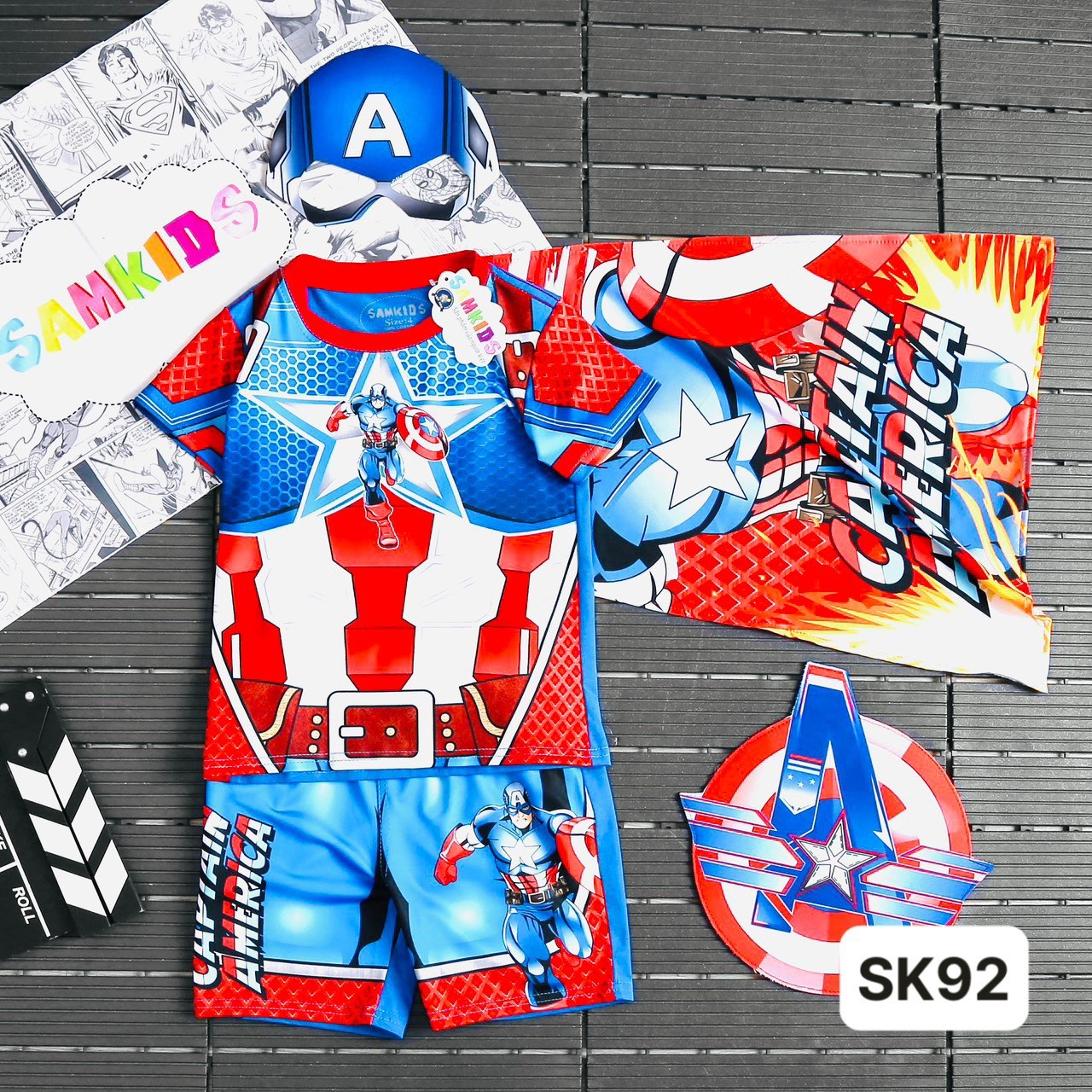 Bộ quần áo các Siêu Anh Hùng 2023 - hàng Samkids - SAH23