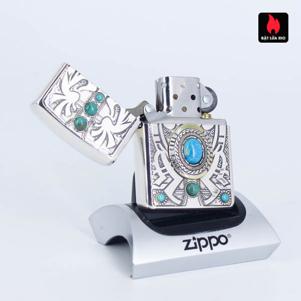 Bật Lửa Zippo Asia Za-5-8B – Lacke Bạc