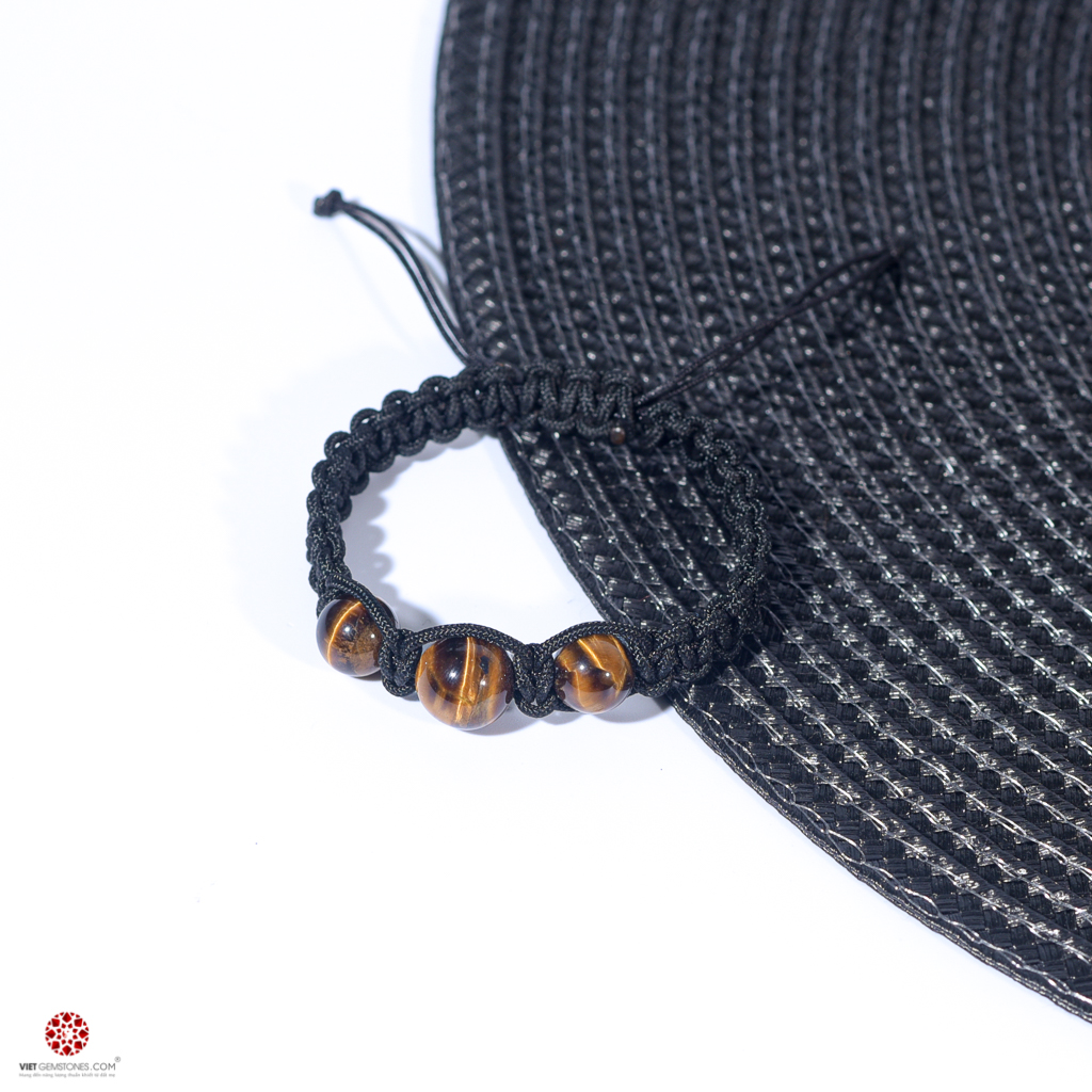 Vòng tay Mala đá Mắt Hổ Vàng - Hợp mệnh Kim, Thổ | VietGemstones