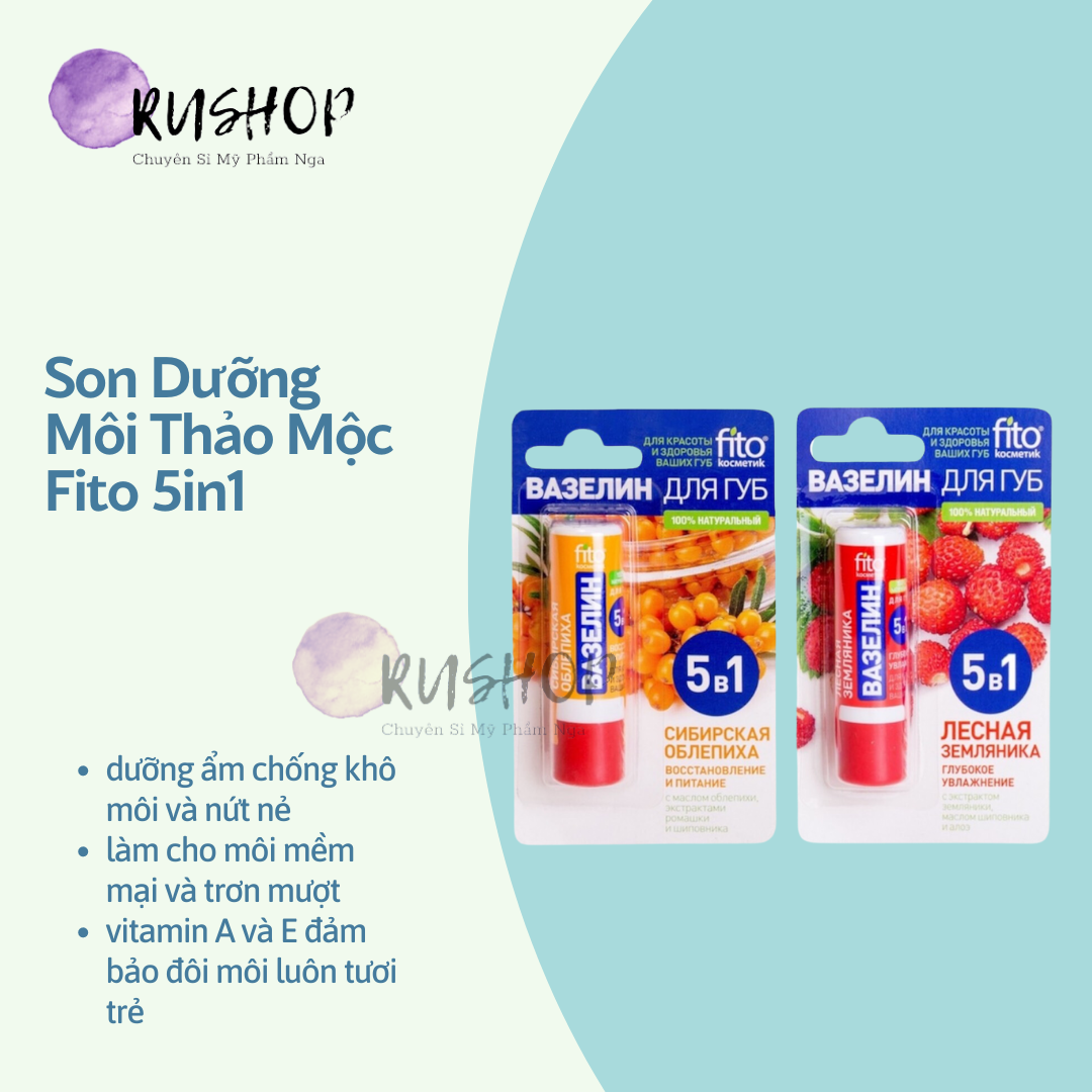 Son dưỡng môi thảo mộc Fito 5in1