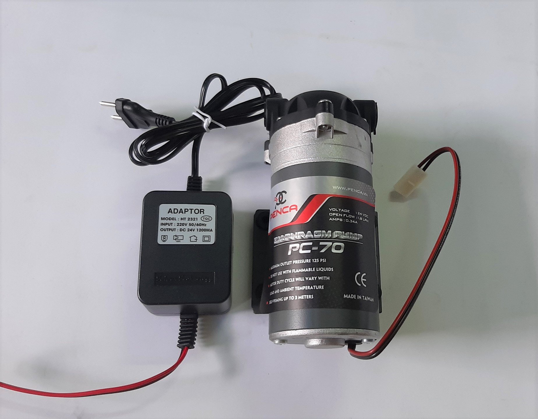 COMBO BOM +ADAPTER DUNG CHO MÁY LỌC NƯỚC,HÊ THÔNG PHUN SUONG