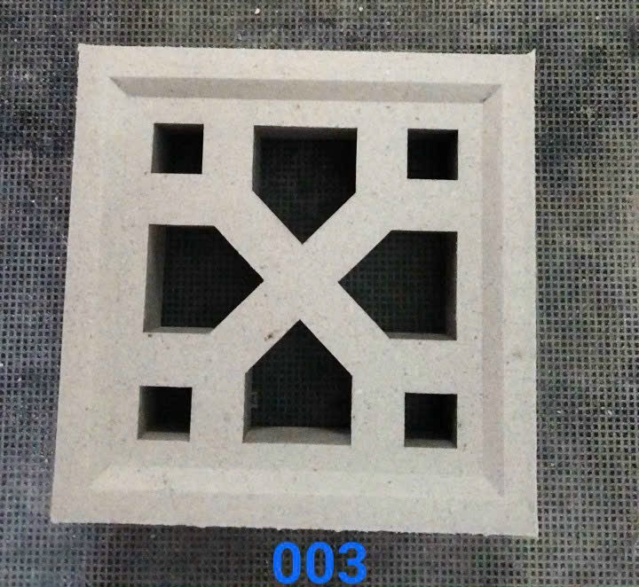Gạch Bông gió mỹ thuật làm tường bao, giếng trời, ban công, quán cafe, nhà hàng, sẵn kho KT 190 x 190 x 65 cm.