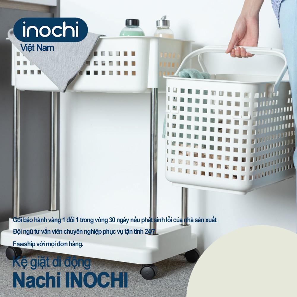 Kệ để đồ giặt di động Nachi INOCHI Nhưa Cao Cấp Chắc Chắn Sang Trọng Gọn Gàng Đựng Được Đồ Nặng Dễ
