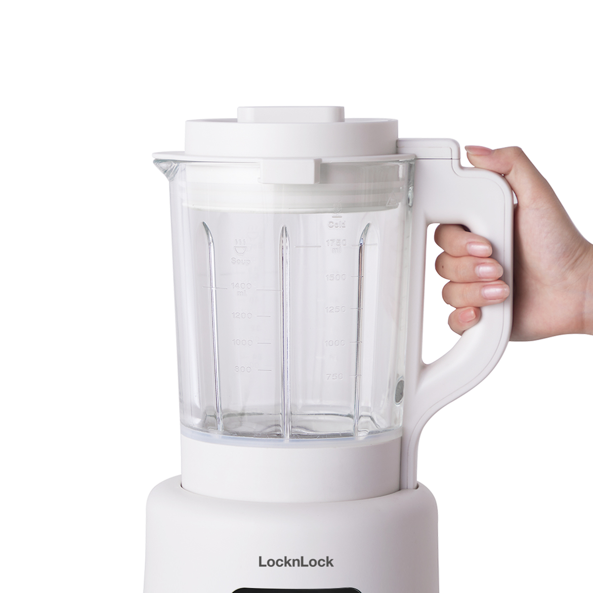 Máy Làm Sữa Hạt Đa Năng Locknlock Heating Blender EJM426IVY (1.75L) - Hàng chính hãng