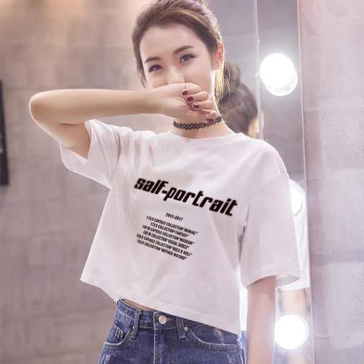 Áo croptop nữ GONESS cổ tròn vải cotton dáng suông, nhiều màu cực xinh cho nàng cá tính AP001