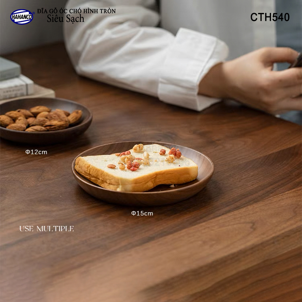 Đĩa Khay Gỗ Óc Chó hàng Xuất Khẩu - đựng đồ ăn/trang trí - đĩa bánh mì/trái cây/ bít tết/ pizza/ phụ kiện chụp ảnh, bày món ăn trong nhà hàng - Sang trọng trên bàn ăn