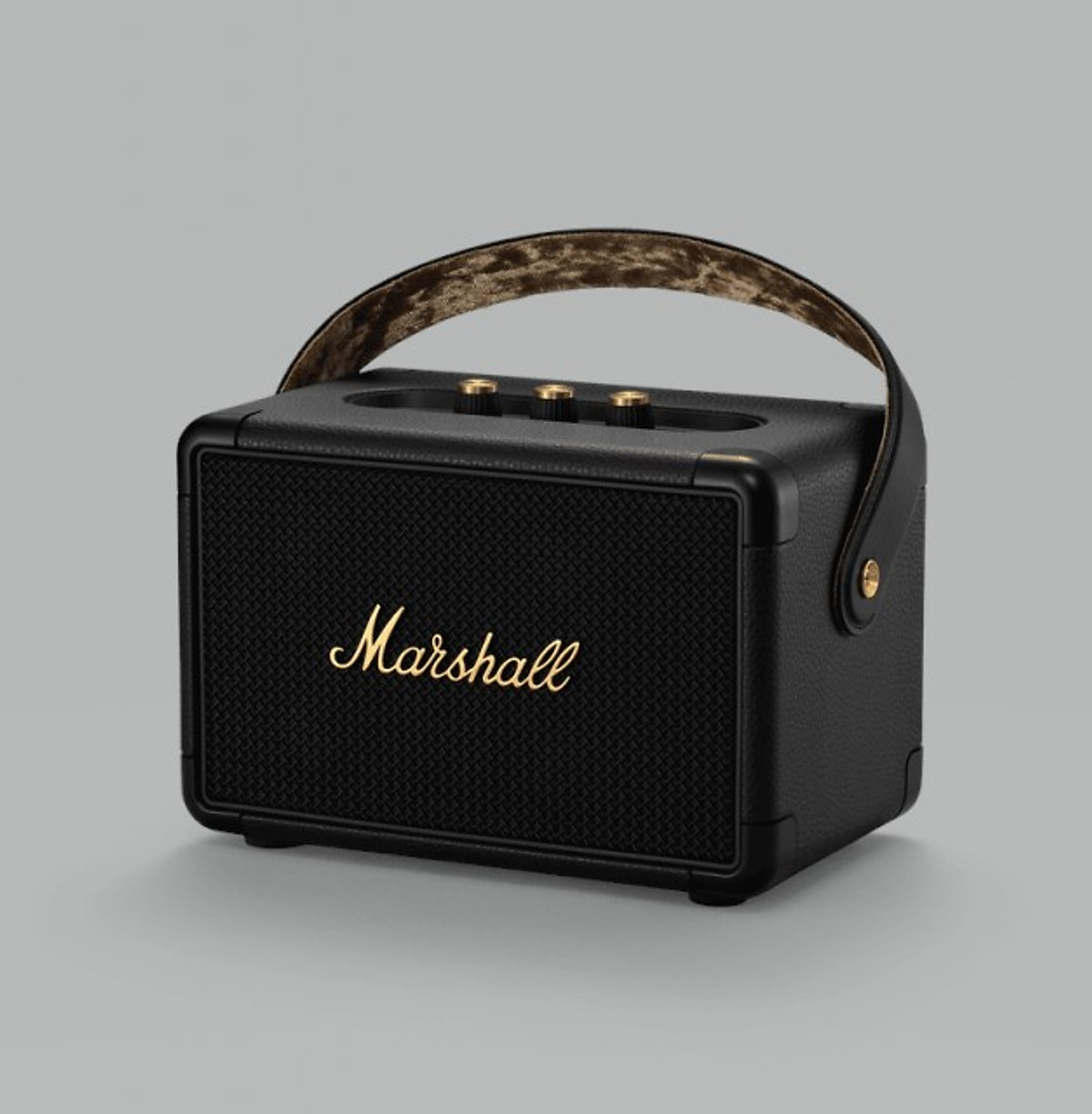 Loa Marshall Kilburn II Black And Brass, Pin 20 giờ - Hàng Chính Hãng