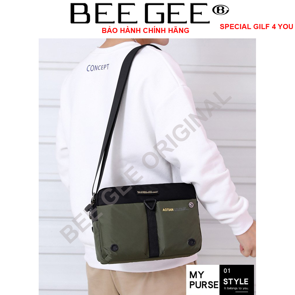 Túi đeo chéo nam cao cấp phong cách HÀN QUỐC BEE GEE DCN9018A (Tặng quà tặng ngẫu nhiên trong BEEGEE GILF COLLECTION)