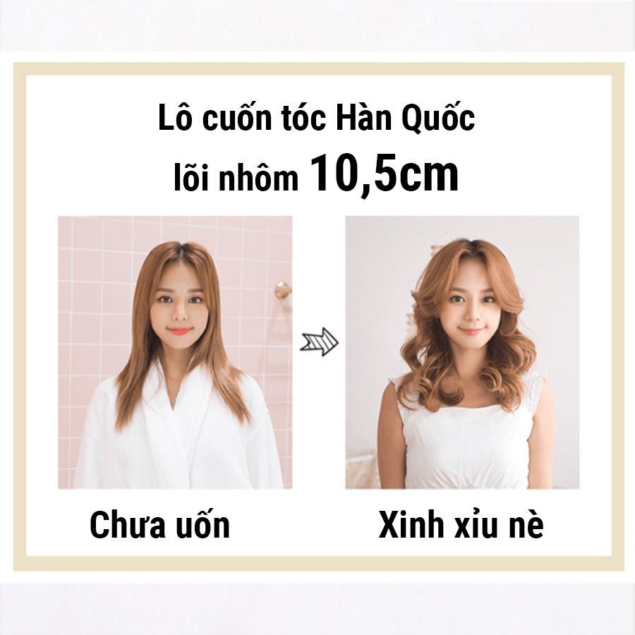 Lô cuốn tóc Hàn Quốc đẹp lõi nhôm 10,5cm siêu to dài tự dính uốn mái dài cỡ lớn LH94