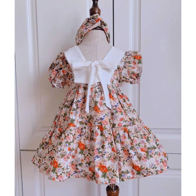 Váy đôi mẹ và bé ̣̆ ̛̀ LINA KIDS - sét váy mẹ và bé cổ thuyền