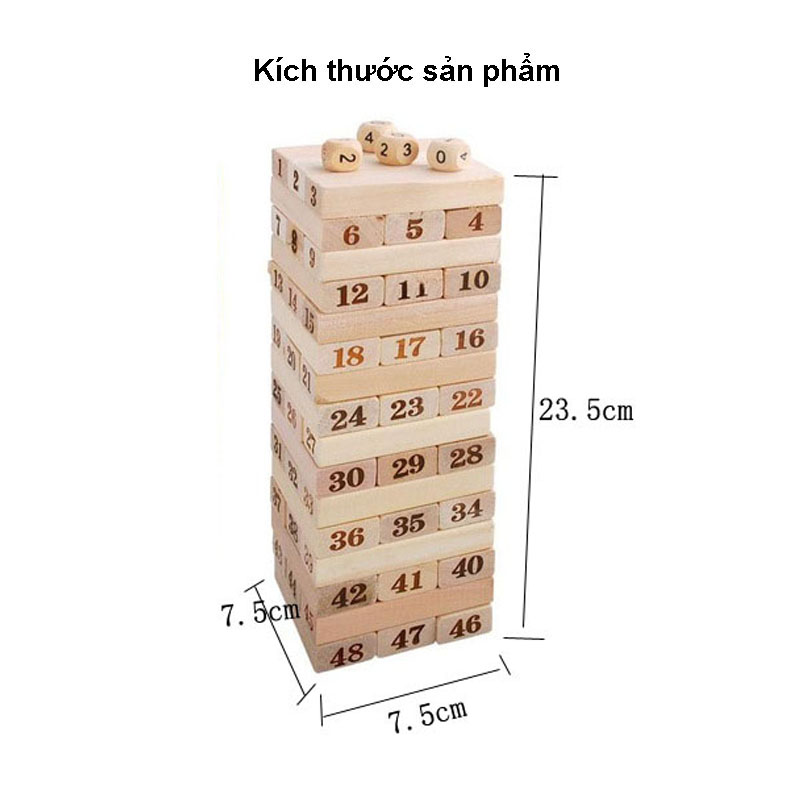 Đồ Chơi Rút Gỗ Cho Bé, Đồ Chơi Rút Gỗ 48 Thanh - 54 Thanh. Đồ Chơi Xếp Hình Cho Bé. Đồ Chơi Gỗ Cao Cấp Chính Hãng BABYBOSS