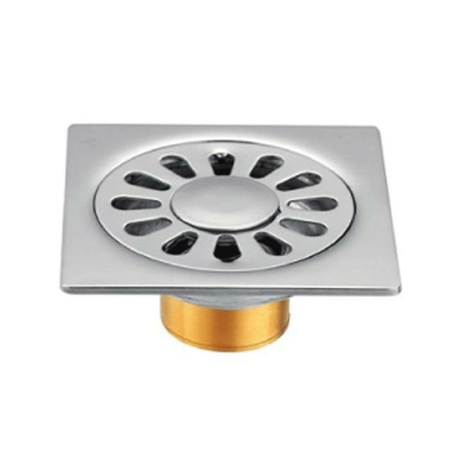 Phễu Sàn Chống Mùi Hôi, Chống Ngược Ngược Và Côn Trùng Inox304 & đồng, phễu thu nước, phễu thoát nước (3MM-10X10CM)